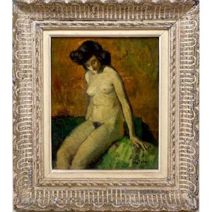 Model, Naked Woman Sitting 