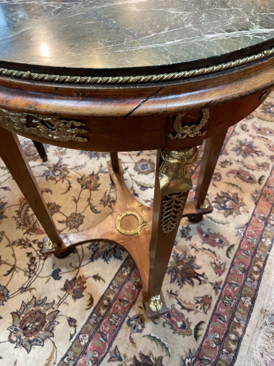 Consulate Style Middle Pedestal Table Return From Egypt -photo-8