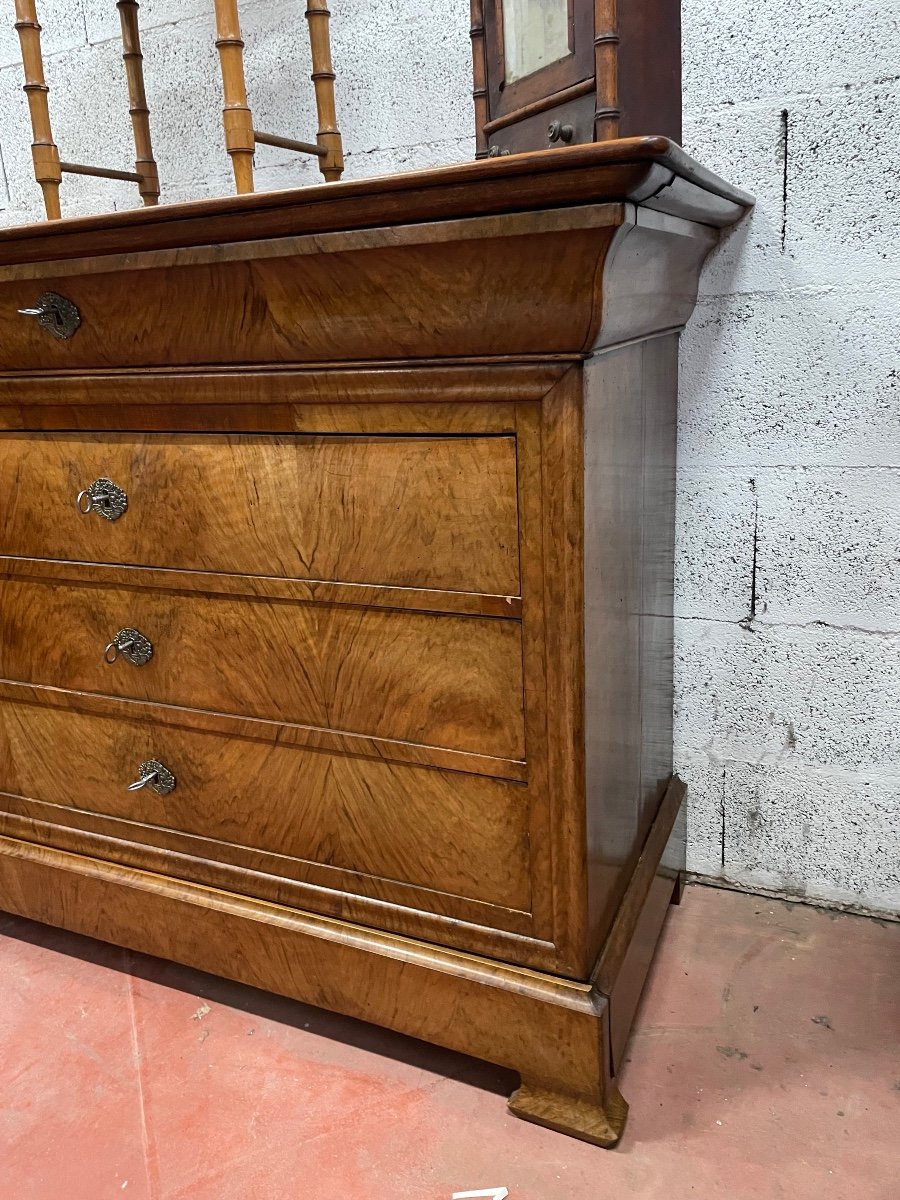 Louis Philippe Period Chest Of Drawers In Docine-photo-3