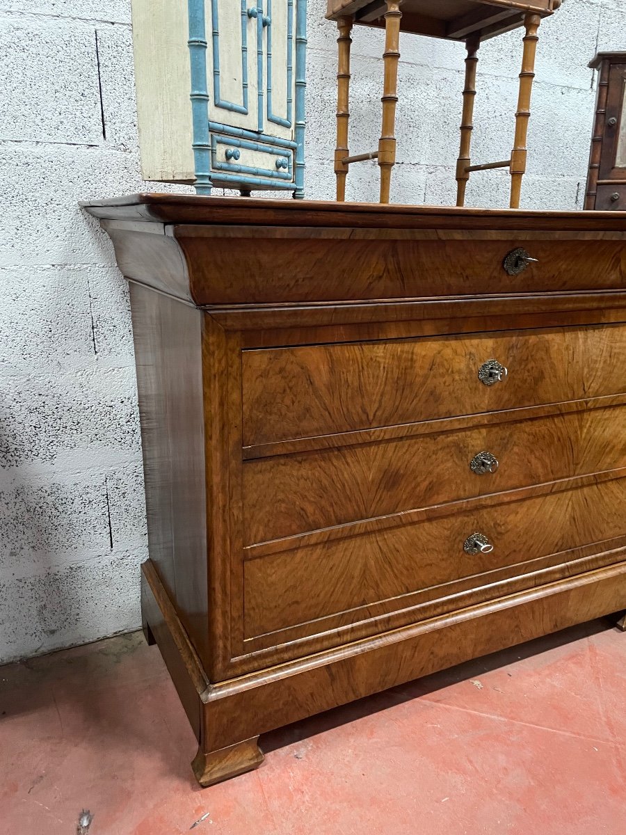 Louis Philippe Period Chest Of Drawers In Docine-photo-1