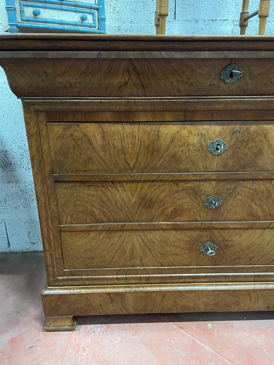 Louis Philippe Period Chest Of Drawers In Docine-photo-2