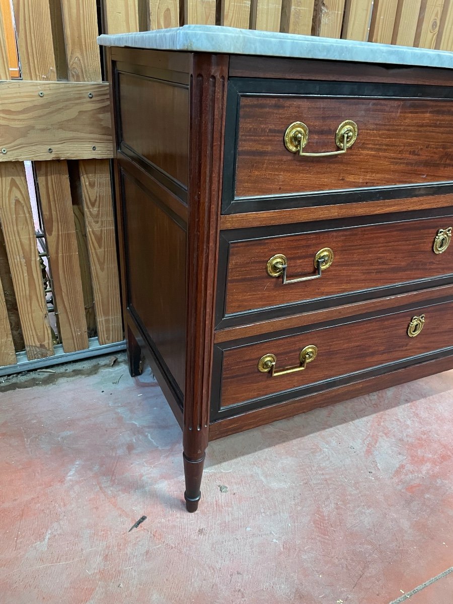 Louis XVI Period Chest Of Drawers -photo-3