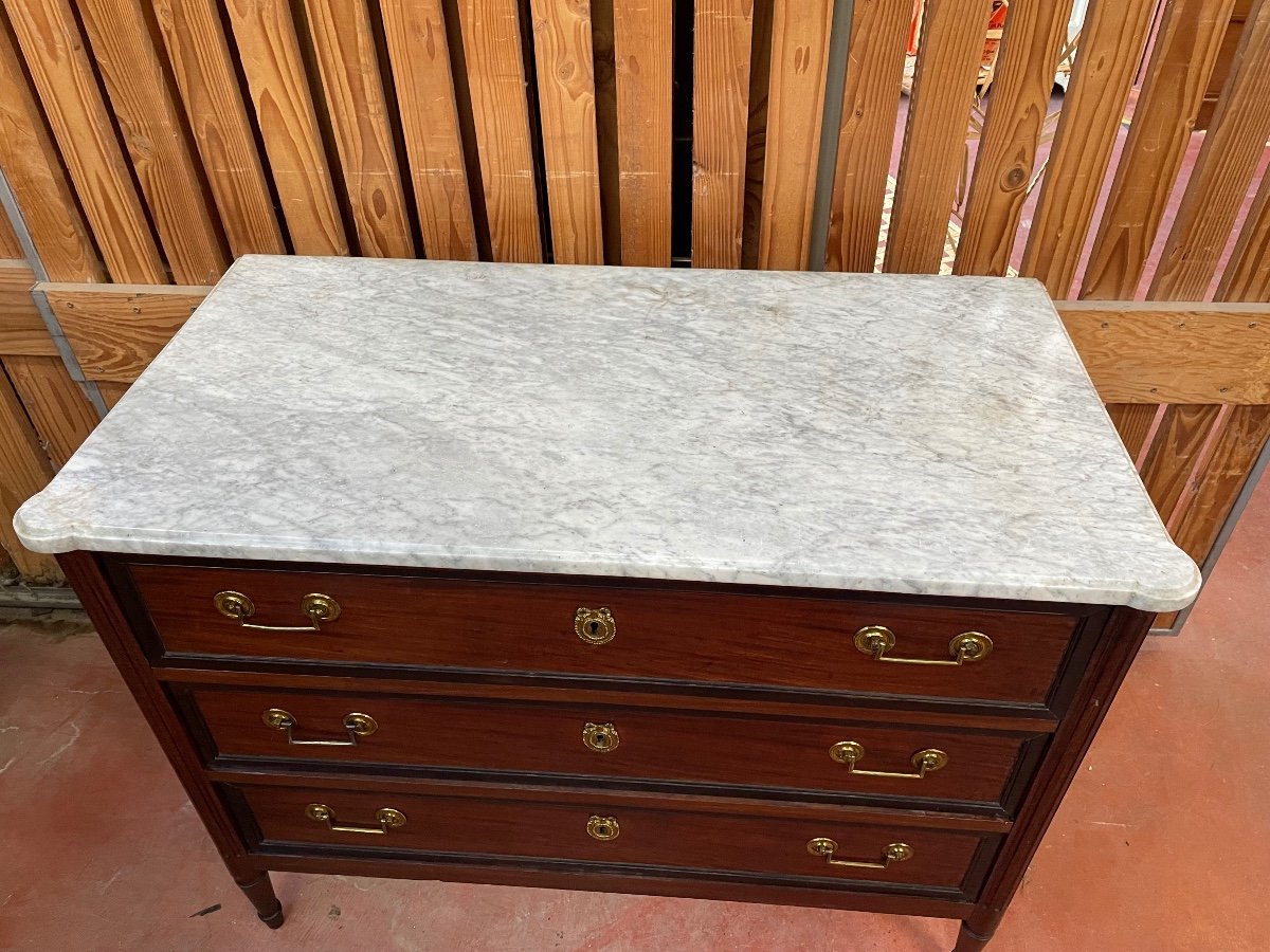 Louis XVI Period Chest Of Drawers -photo-3