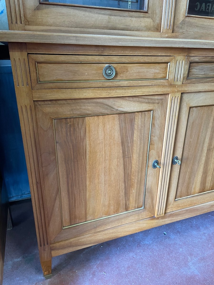 Louis XVI Style Walnut Bookcase -photo-1