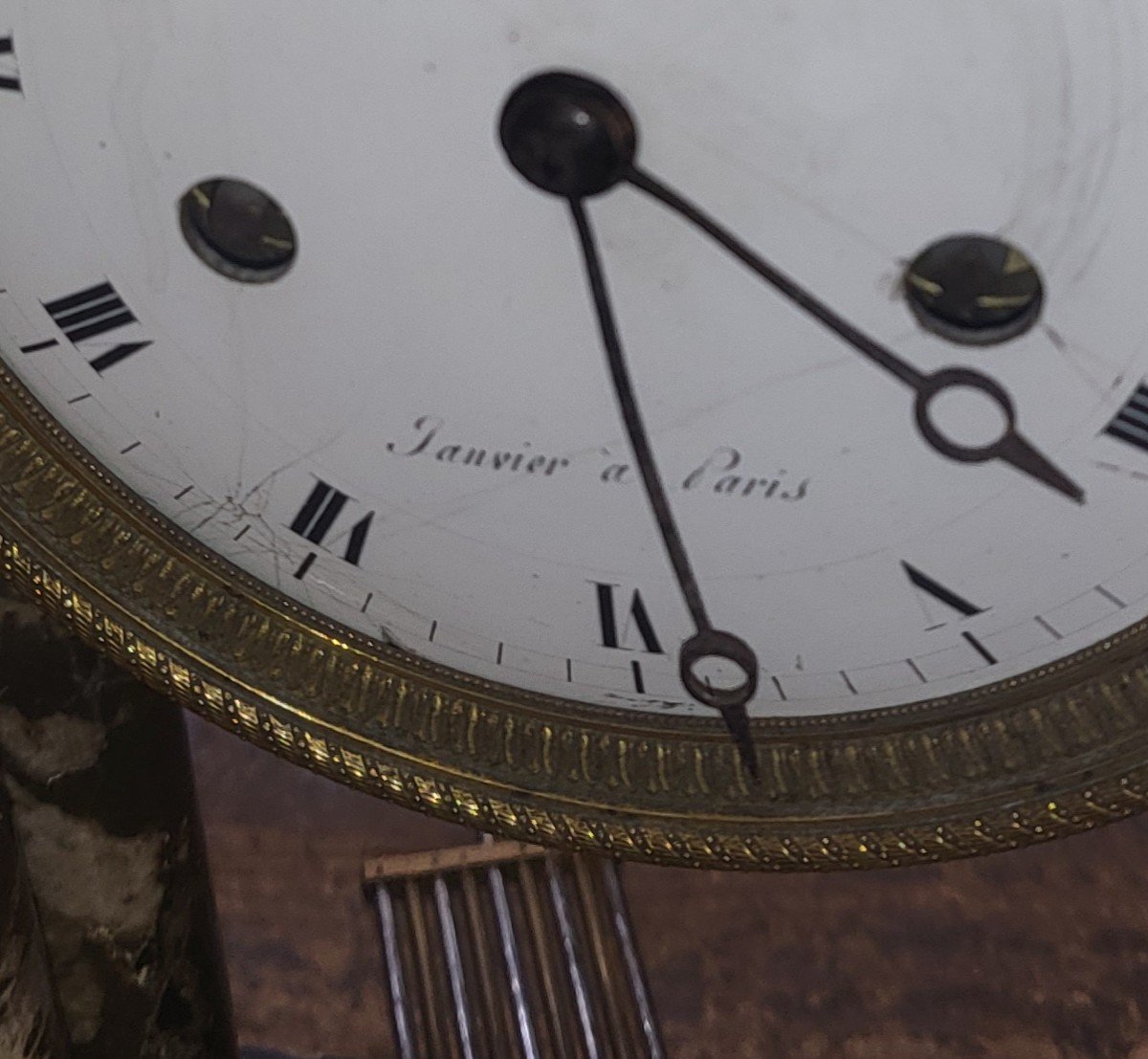 4-colle Clock From Janvier To Paris Circa 1825-photo-2