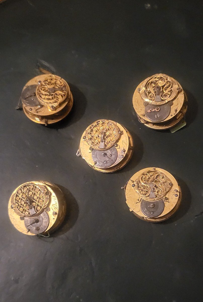 5 Louis XV Watch Movements