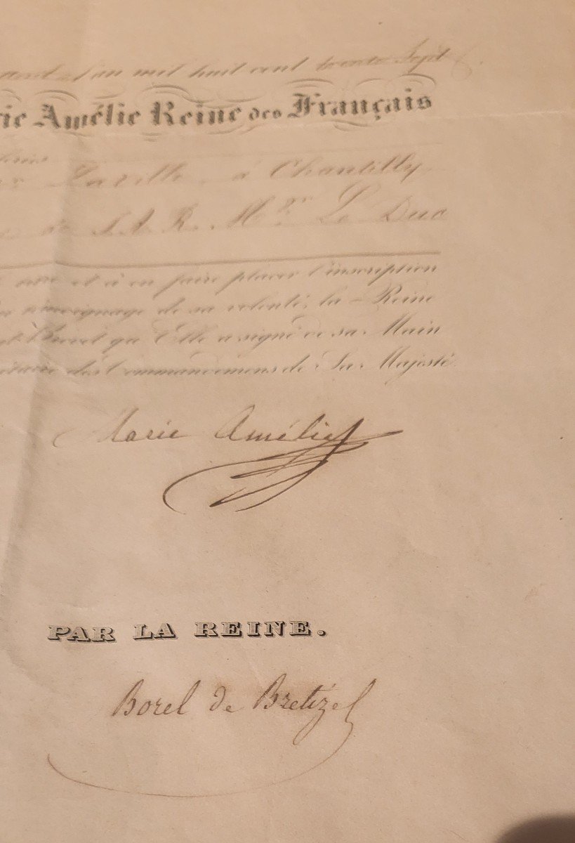 Brevet d'Horlogerie Laville à Chantilly Daté 1837-photo-3