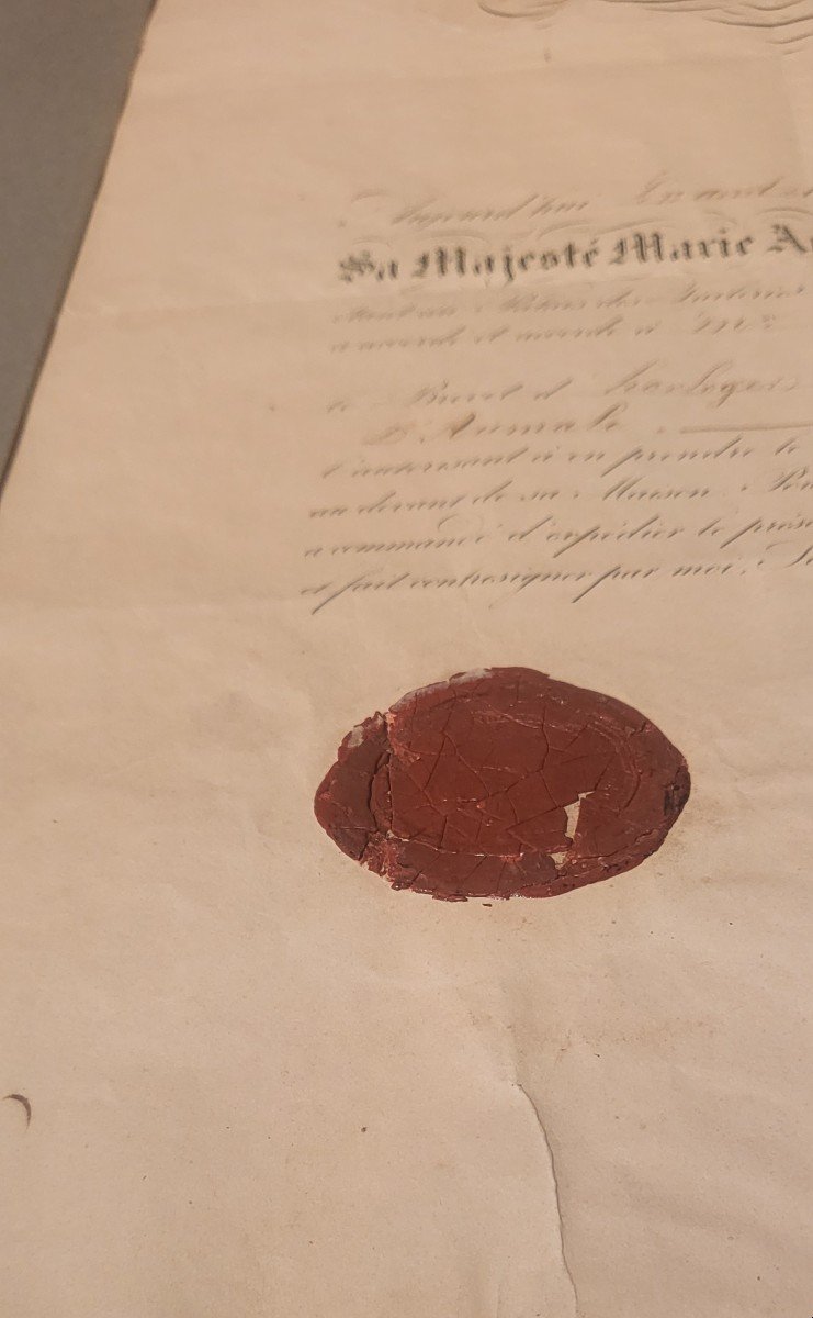 Brevet d'Horlogerie Laville à Chantilly Daté 1837-photo-4