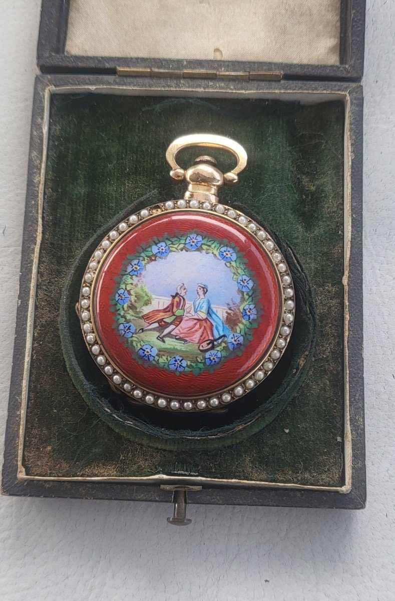 Montre Vermeil Tavannes Pour Le Marché Chinois Vers 1860-photo-2