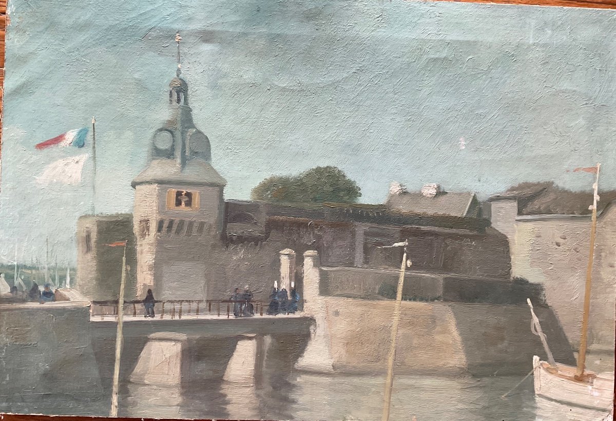 Toile De Frédéric Georges Concarneau-photo-4