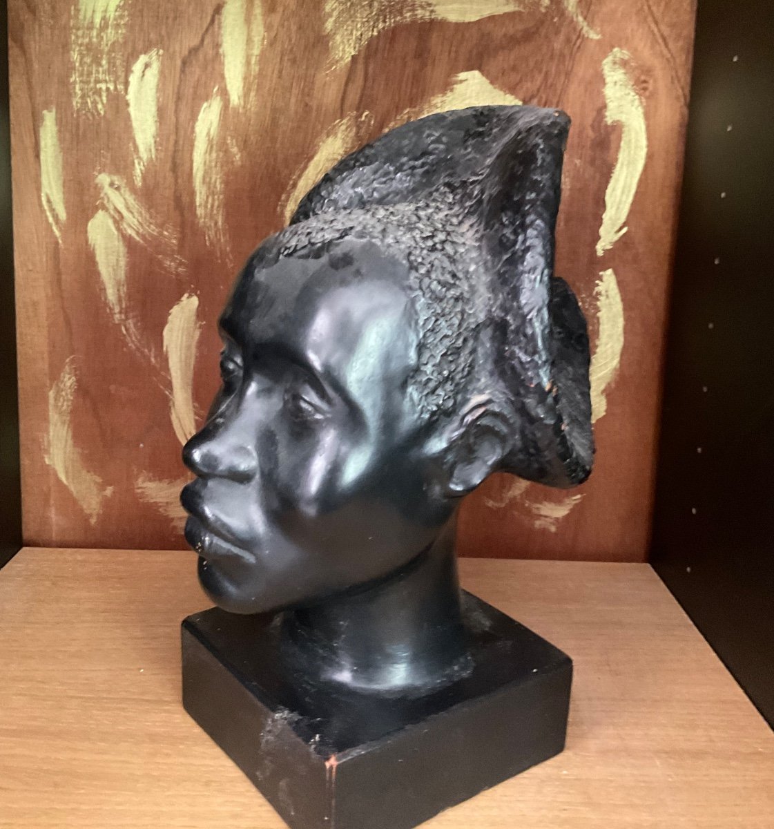 African Woman Head By Demange-photo-4