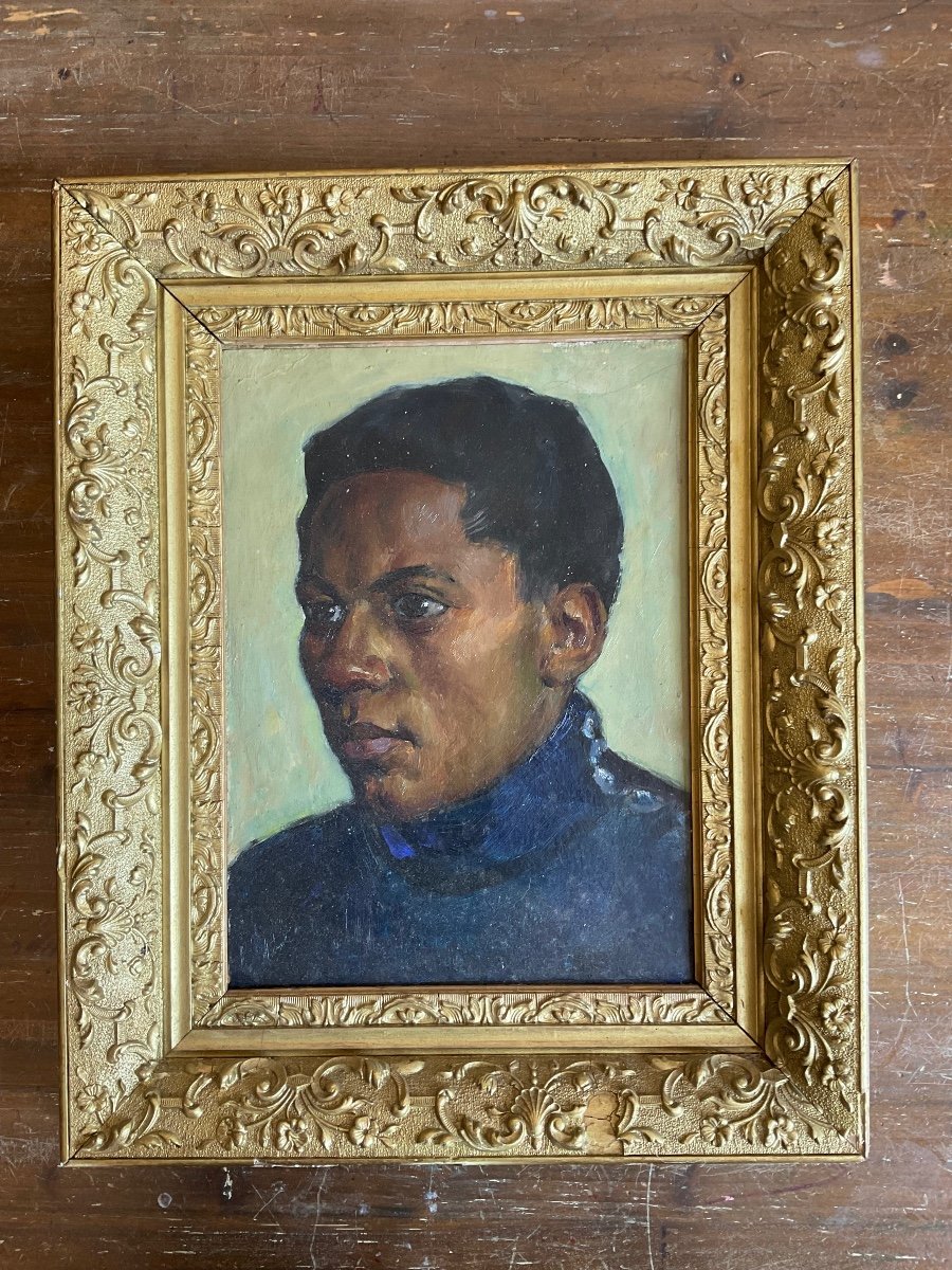 Portrait Of A Black American By Robert Deloison-photo-3