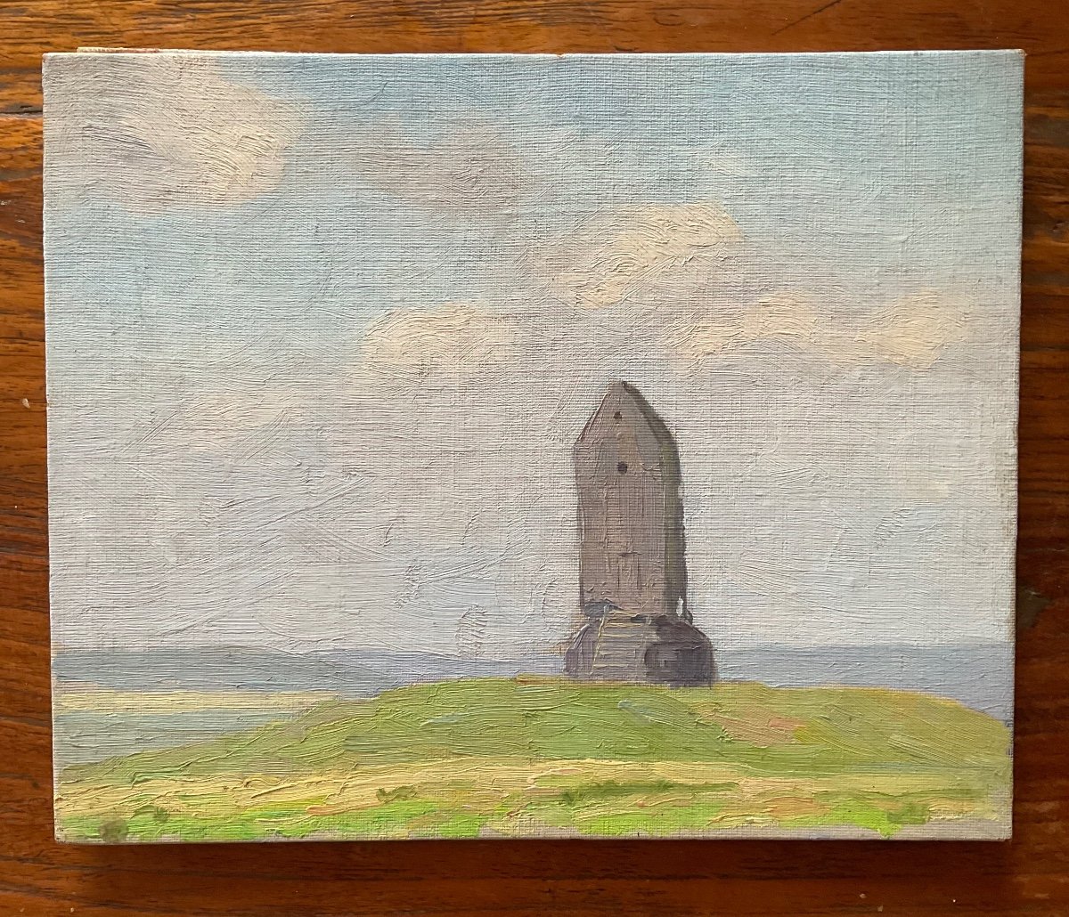 Windmill By Burt Blommers Cardboard Canvas