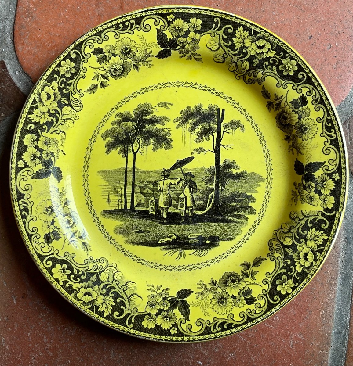 Set Of Four Empire Period Plates -photo-3