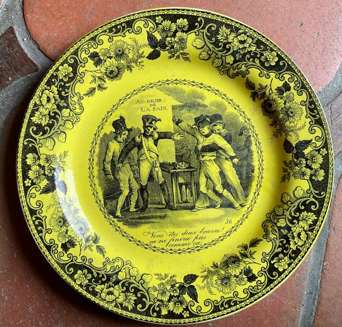 Set Of Four Empire Period Plates -photo-4