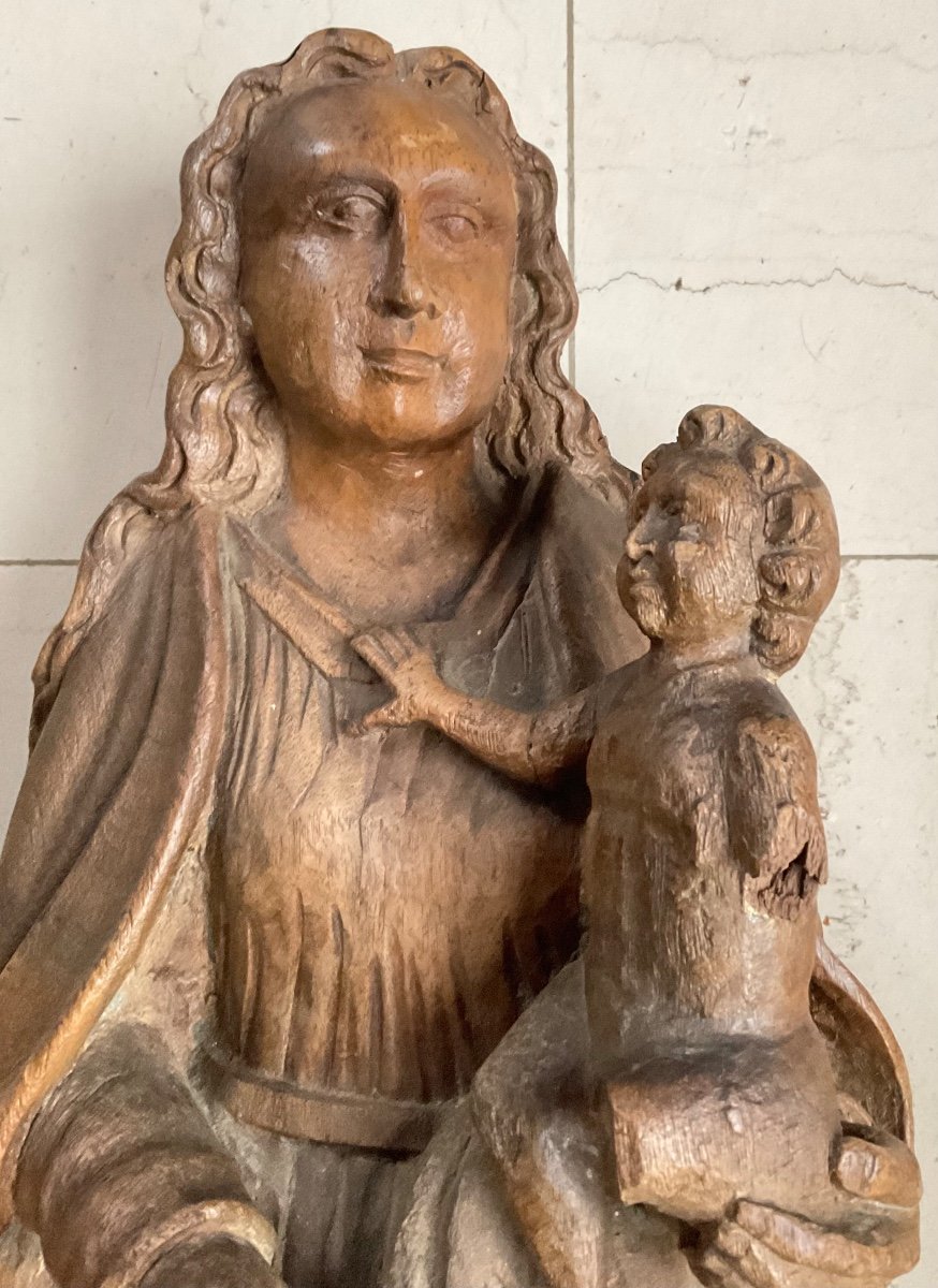 Virgin And Child Flanders 18th Century-photo-2