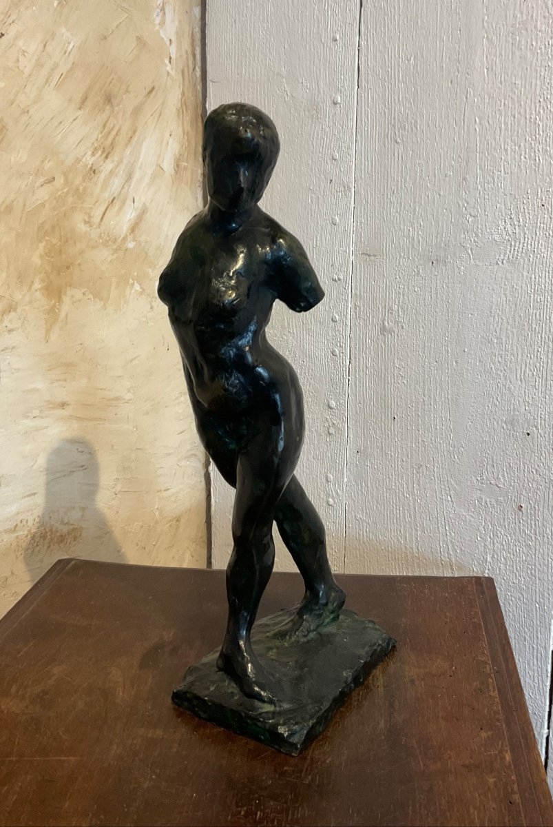 Femme Dans Le Genre Degas Bronze-photo-2