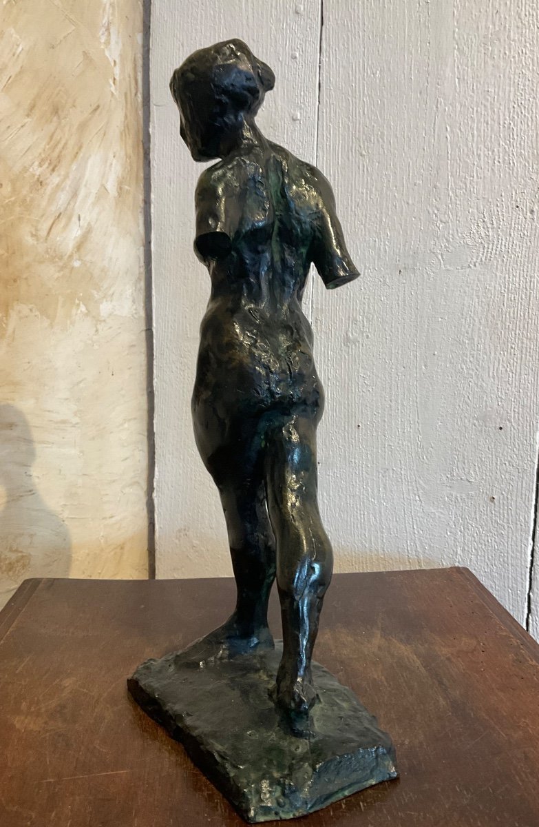 Femme Dans Le Genre Degas Bronze-photo-3