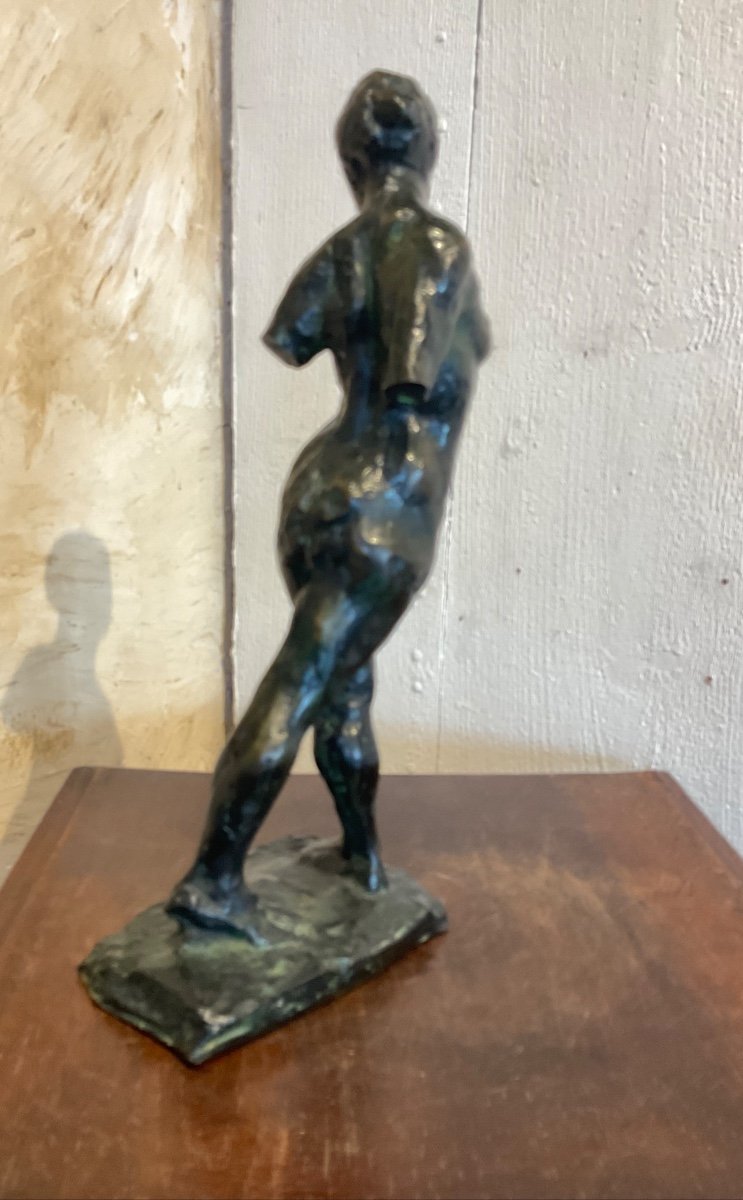 Femme Dans Le Genre Degas Bronze-photo-4