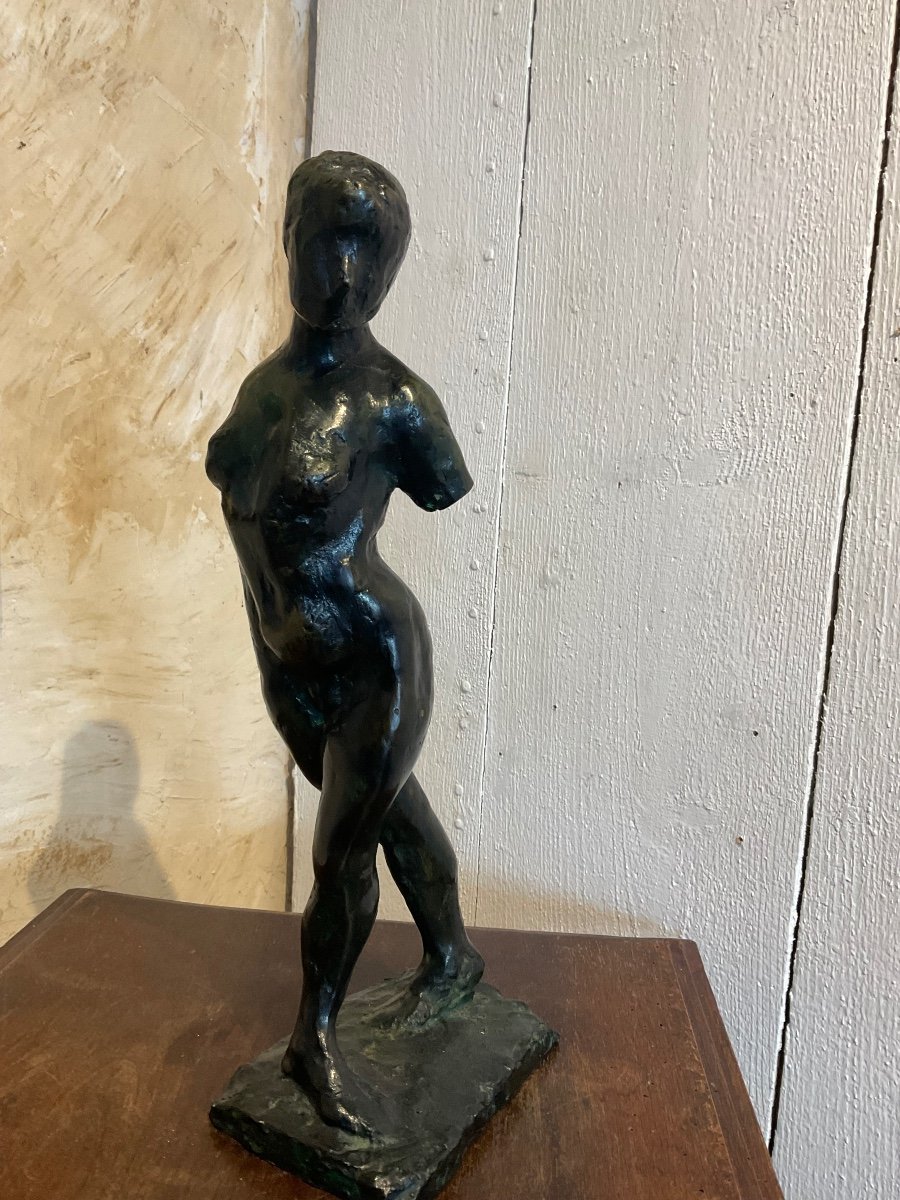 Femme Dans Le Genre Degas Bronze-photo-1