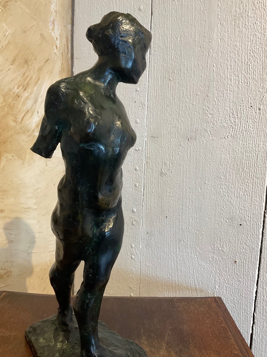 Femme Dans Le Genre Degas Bronze-photo-2