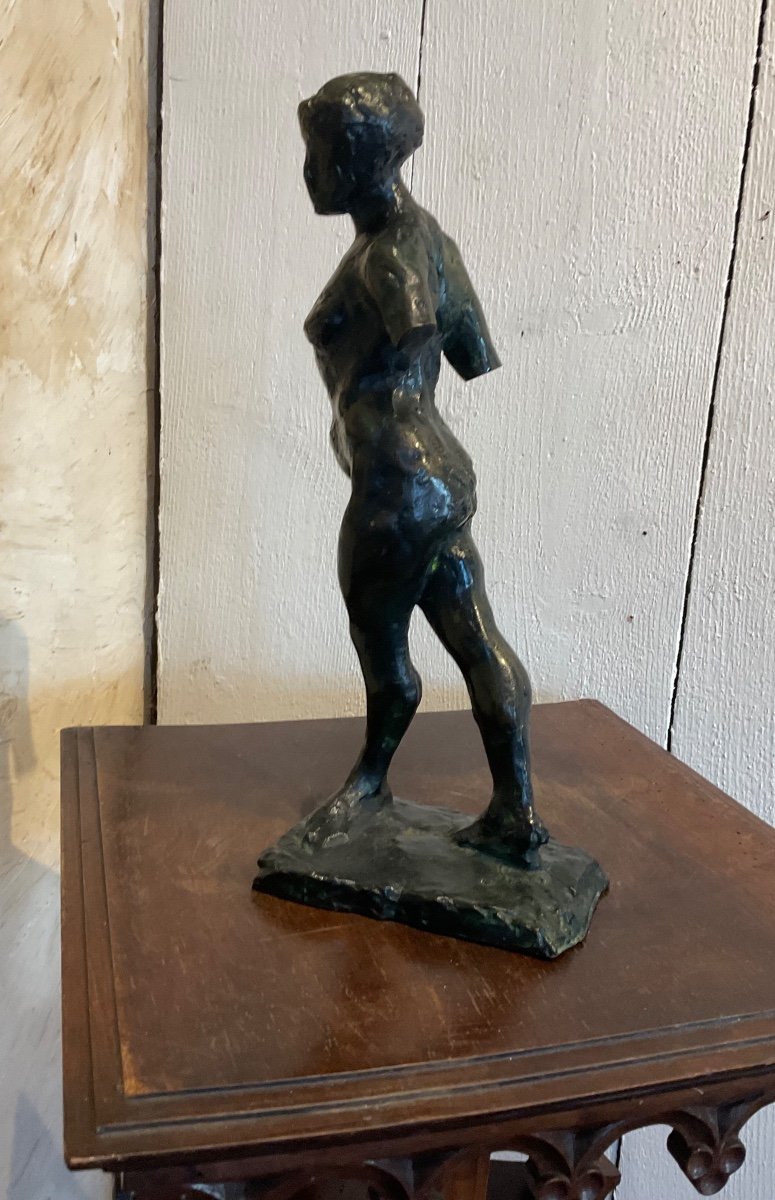 Femme Dans Le Genre Degas Bronze-photo-3