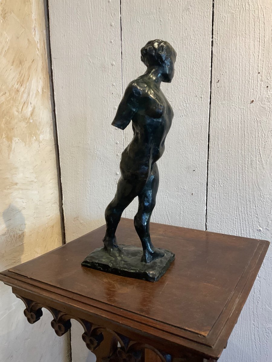 Femme Dans Le Genre Degas Bronze-photo-5