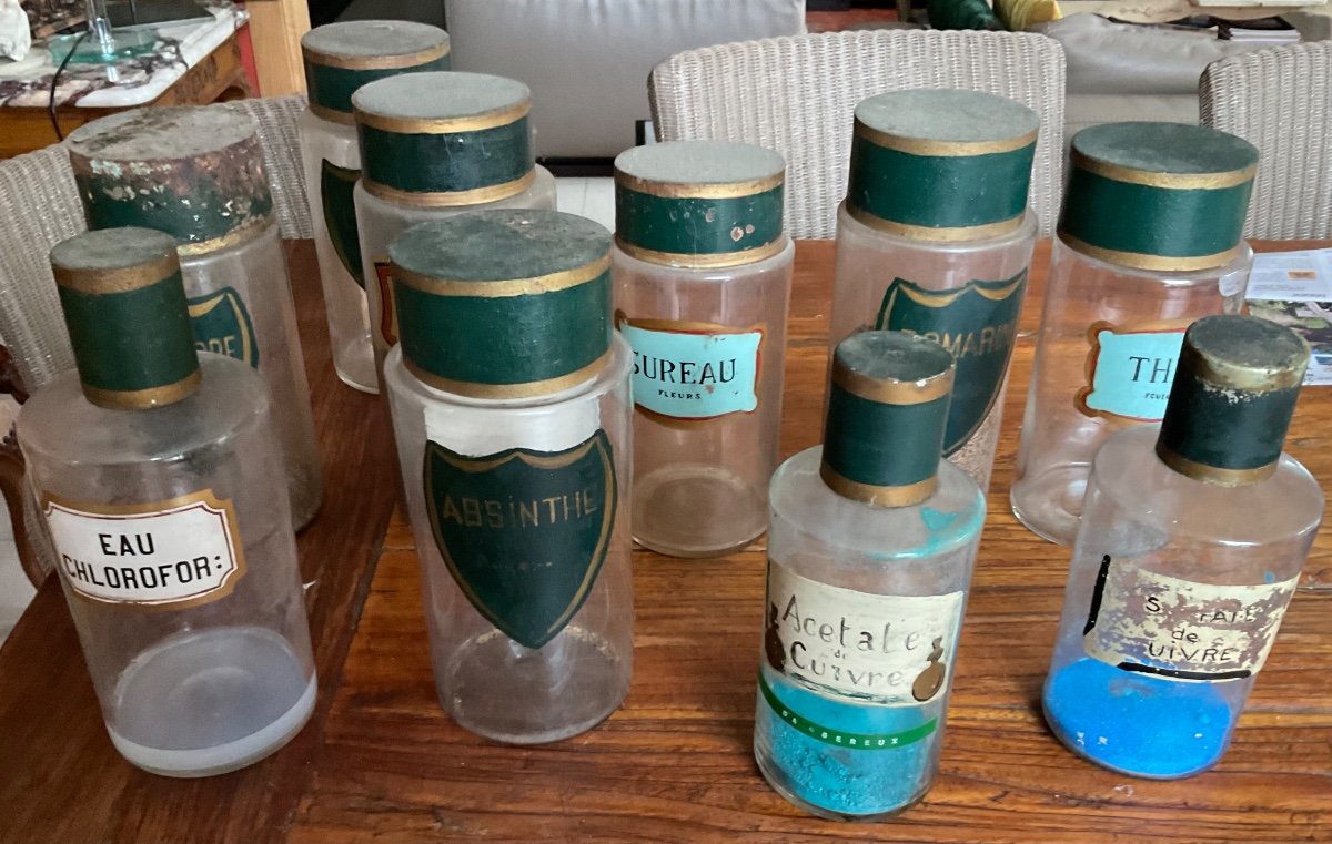 Lot Of Pharmacy Jars (10)-photo-2