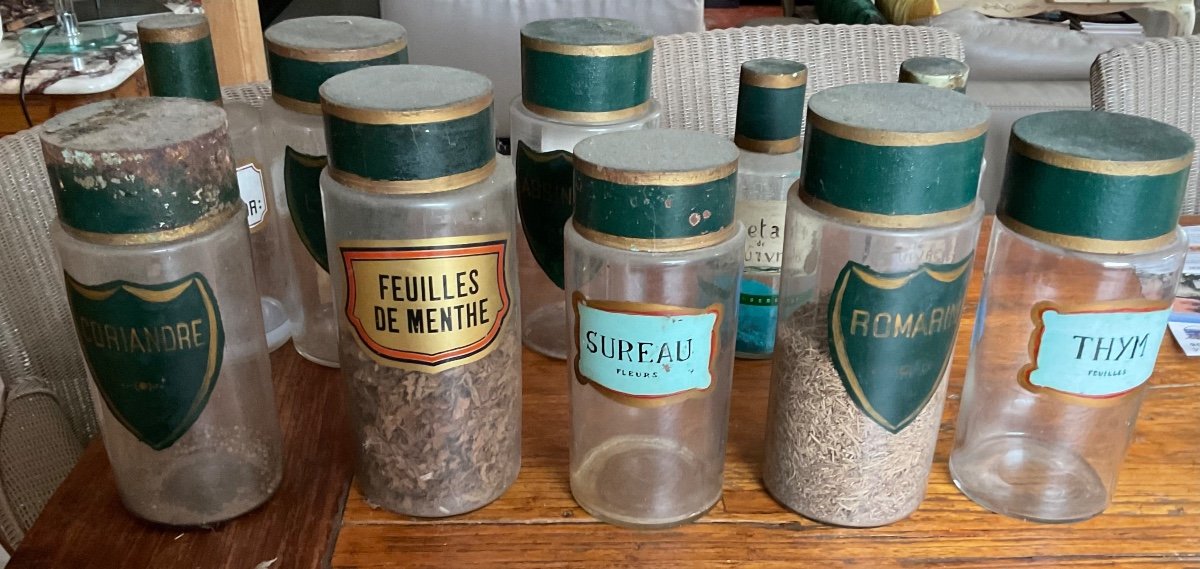 Lot Of Pharmacy Jars (10)-photo-4