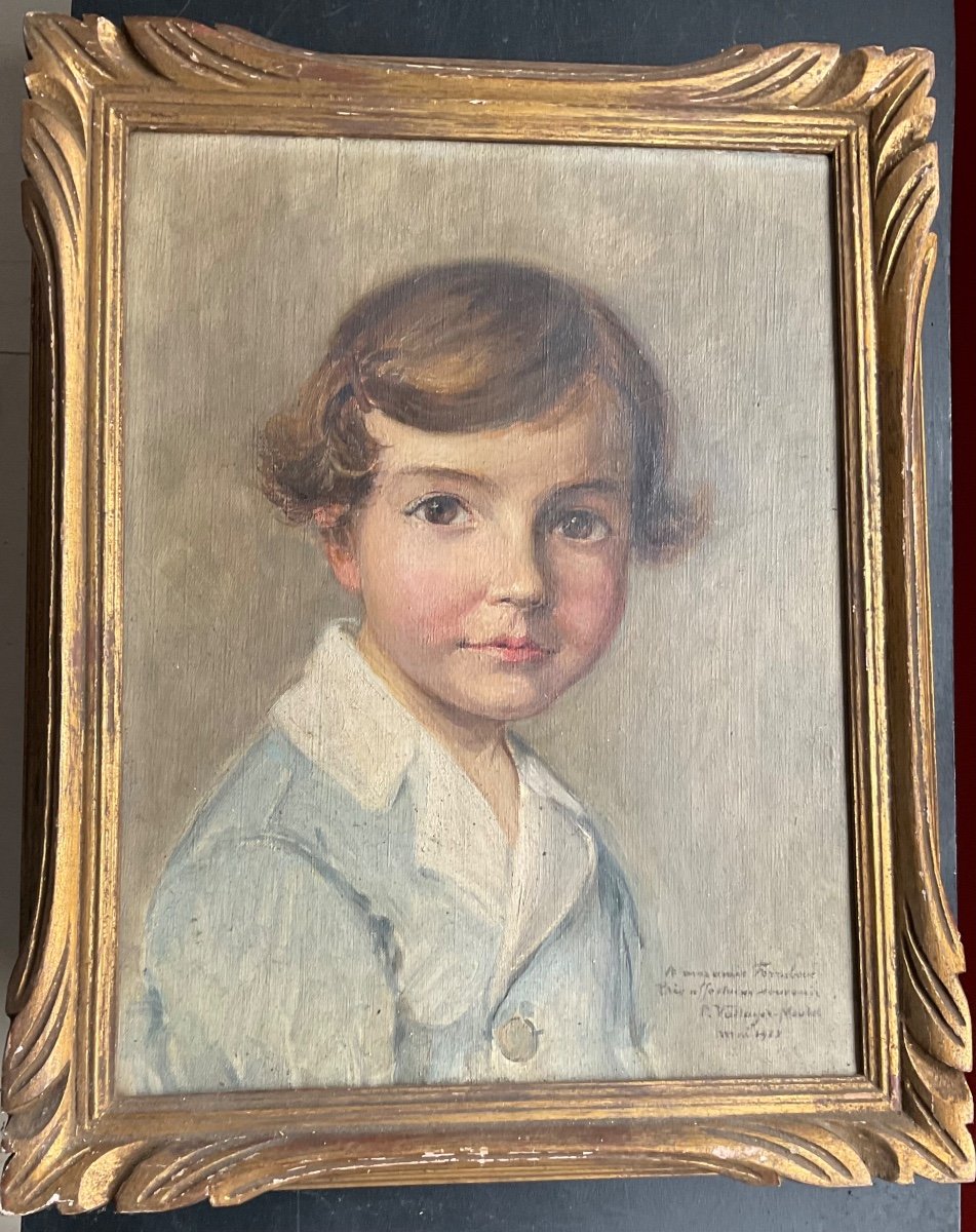 Portrait D’enfant Par Paulinevallayer 1933?-photo-2