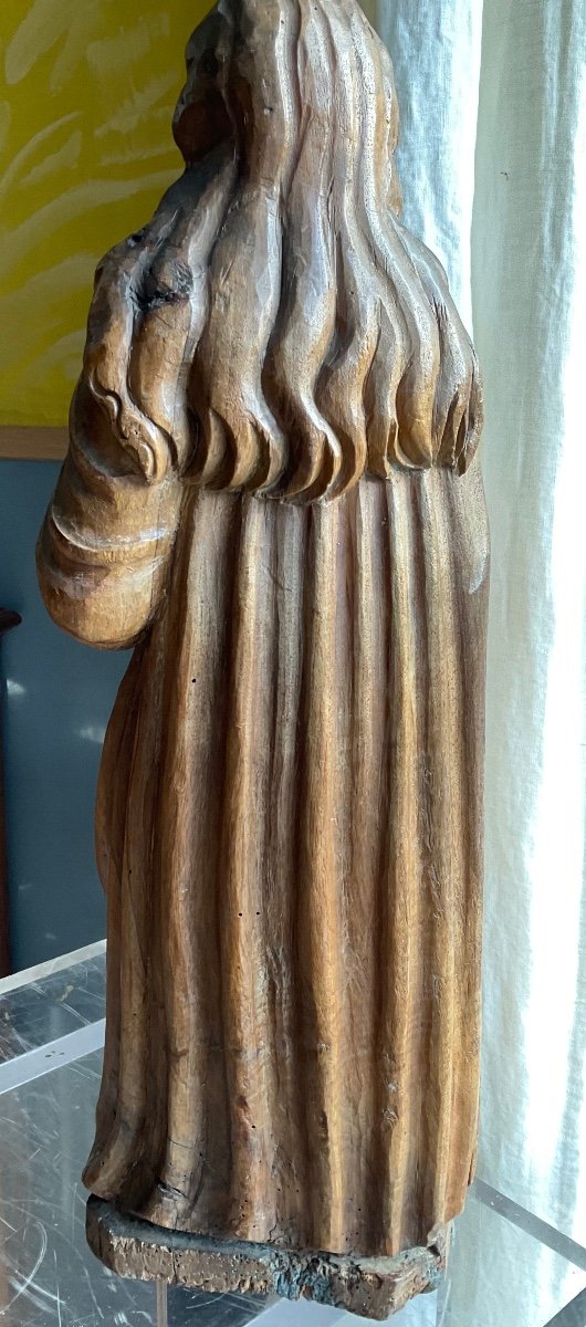 Virgin And Child In Oak Flanders XVIIIth Century-photo-6