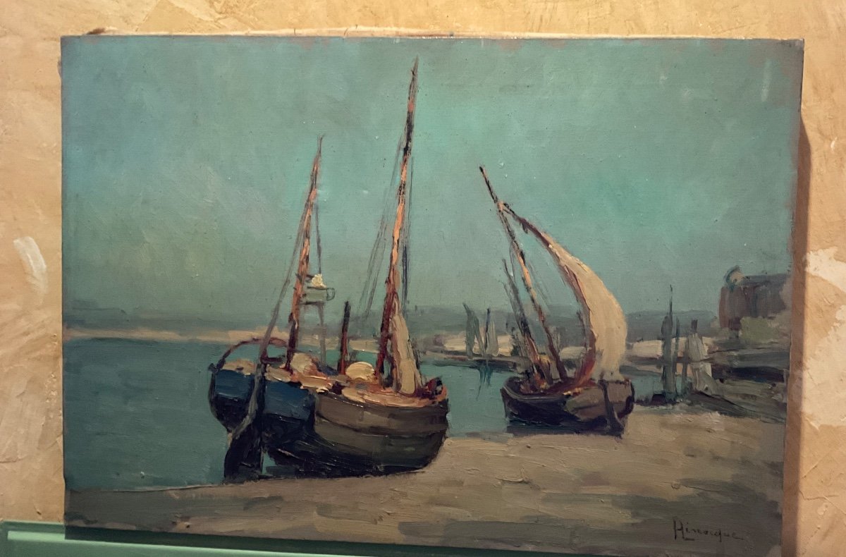 Le Port De Saint Valéry S Somme Par Narcisse Henocque -photo-4