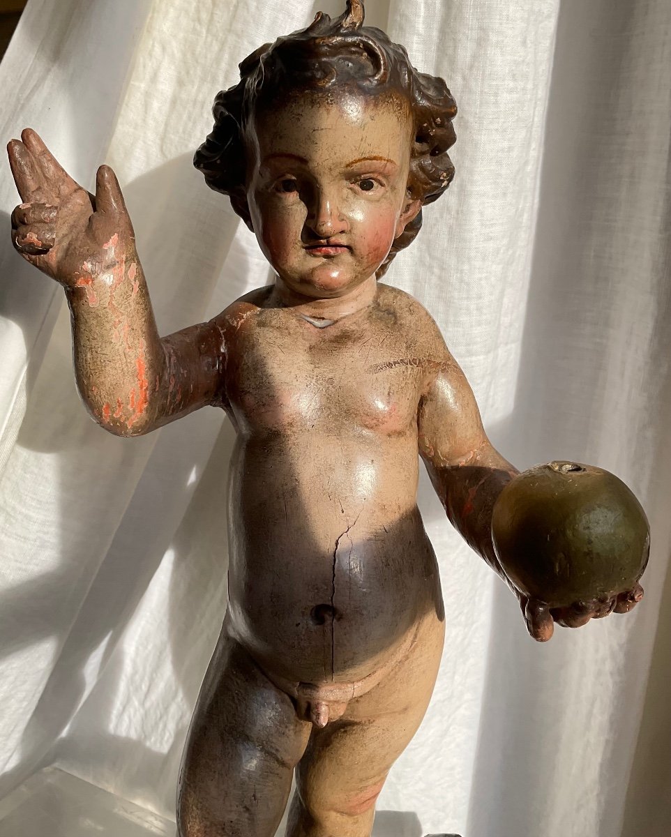 Statue Of Child Jesus Spain XVIIth-photo-3