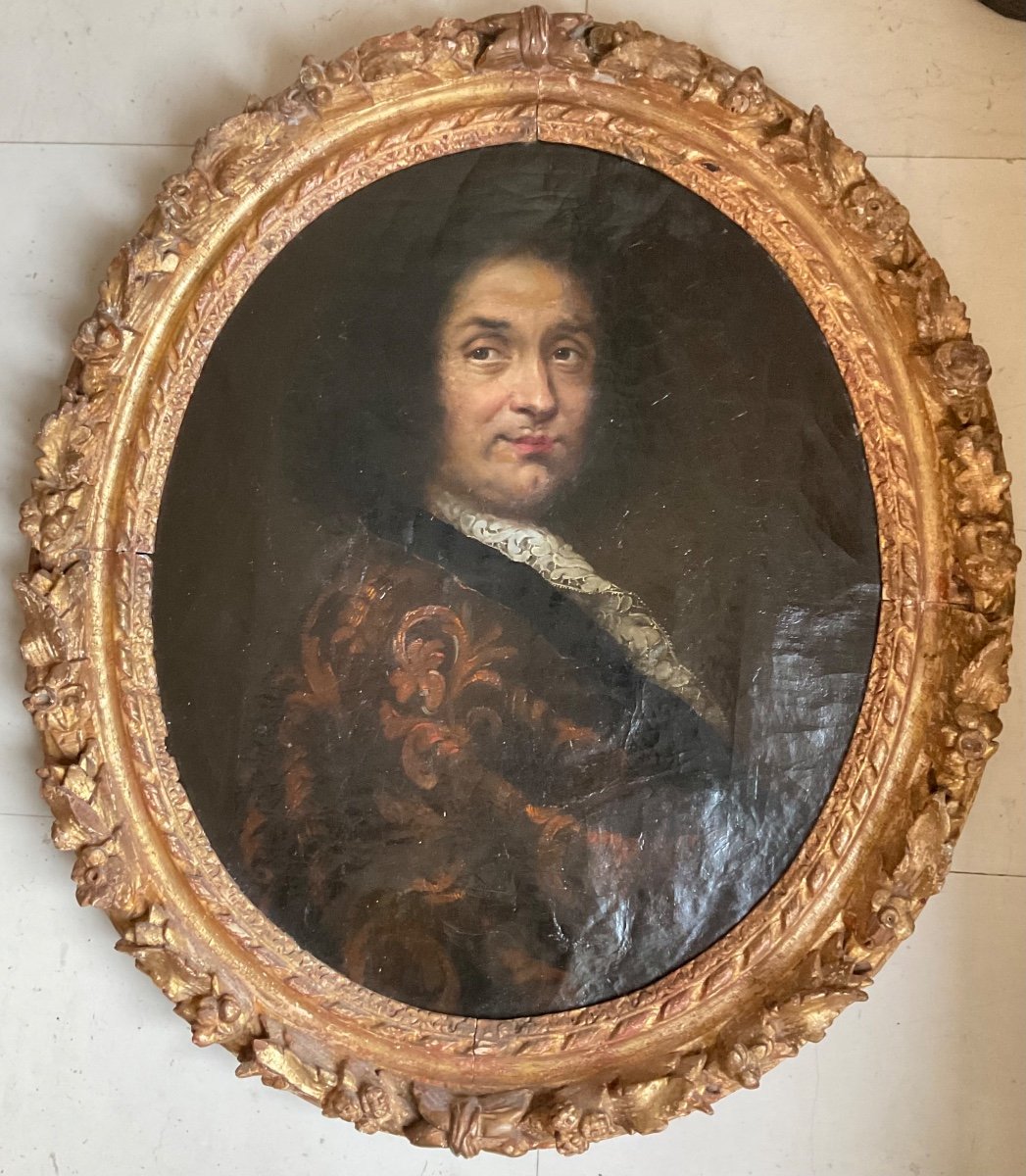 Portrait Of Pierre Mignard, Period Frame -photo-3