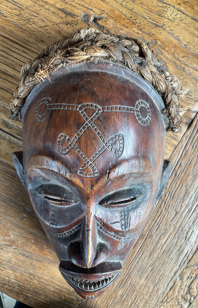 Masque Afrique Patine Miel-photo-4