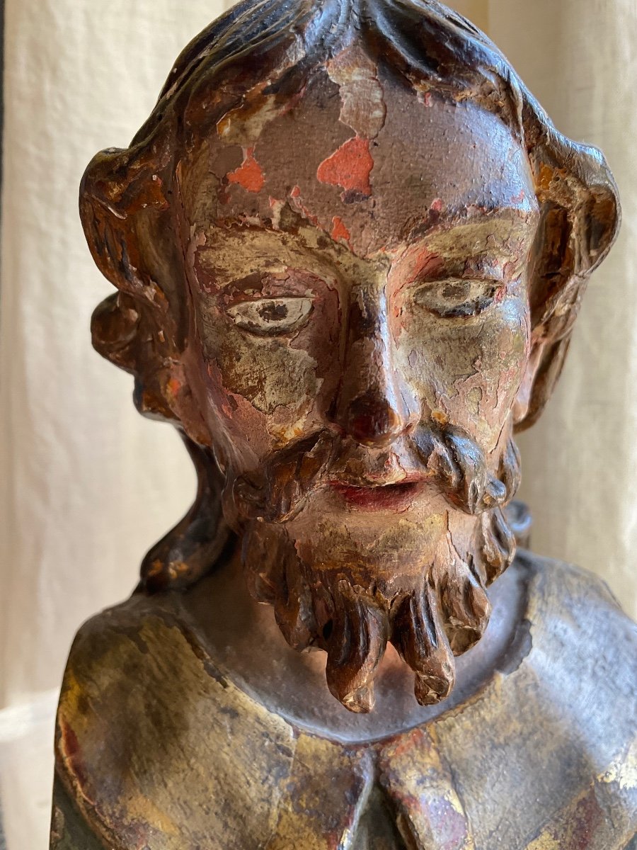 Bust Of Saint Where Christ South Of France XVIIth-photo-3