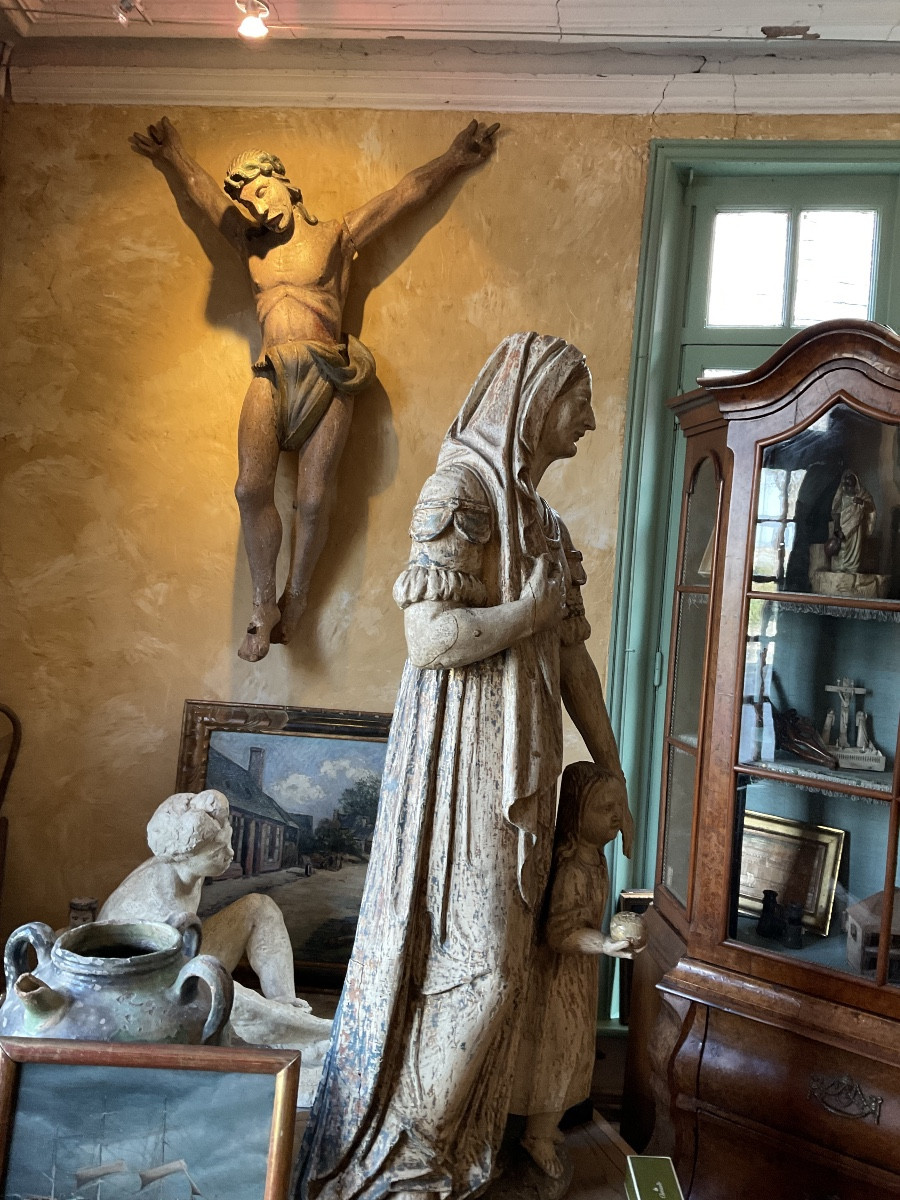 17th Century Statue Of The Virgin-photo-8