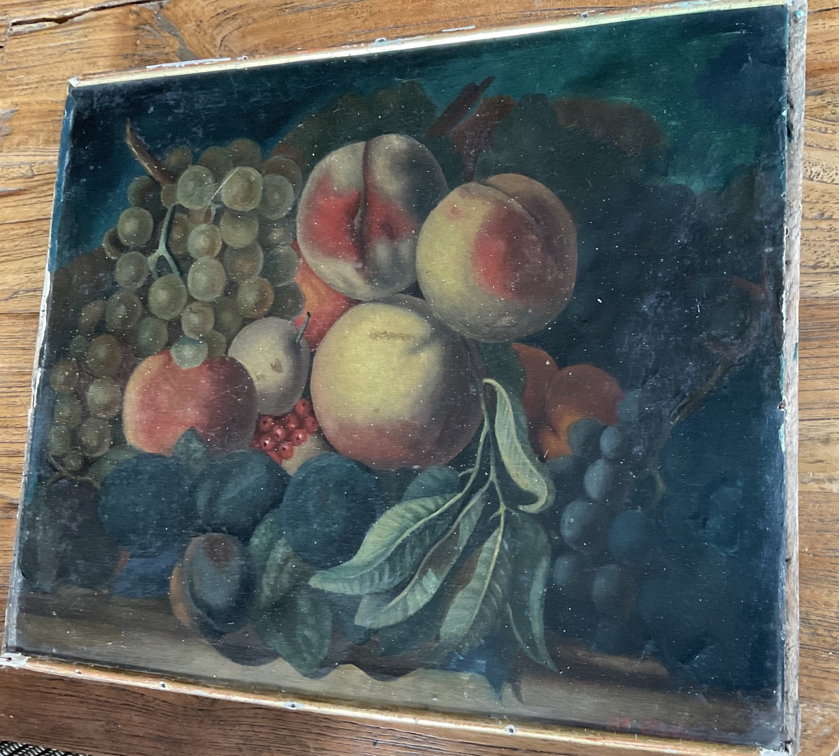 Nature Morte Aux Fruits Huile Sur Toile 