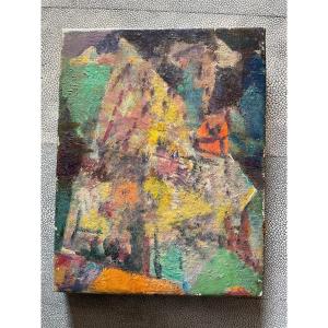 Small Unsigned Abstract Canvas 