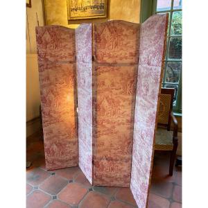 Paravent Double Face Toile De Jouy