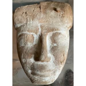 Wooden Sarcophagus Mask, Late Period 