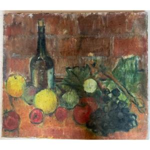 Nature Morte Huile Sur Toile