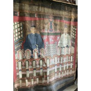 Toile Asiatique Les Ancêtres 