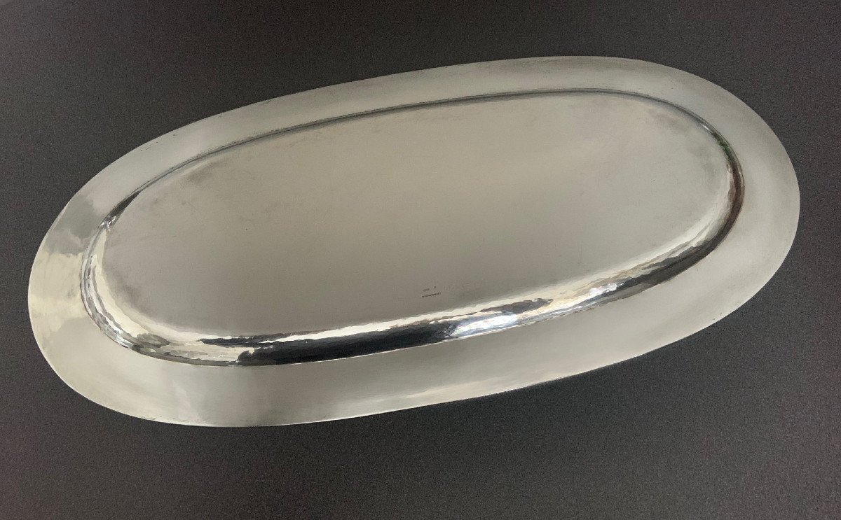 Art Deco Serving Dish, Cup, Purely Artisanal, 800 Silver, Gumbel Et Co.#516? Heilbronn -photo-1