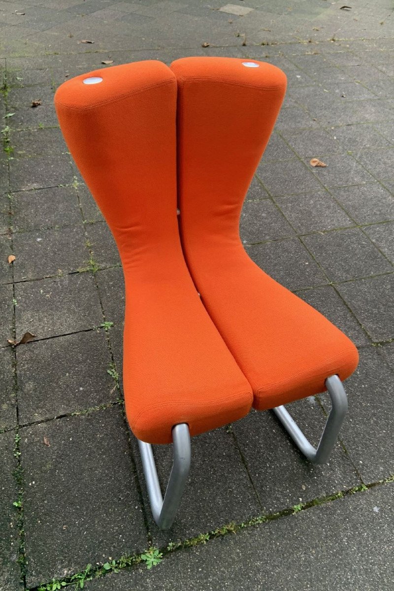 Set Of 4x Chairs, Design Komed By Marc Newson For The Company  Colber Italy 1996-photo-2