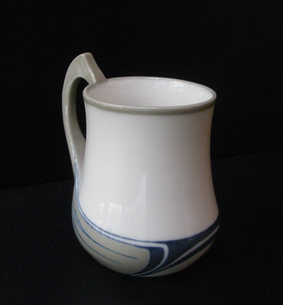 Meissen Art Nouveau Porcelain, Hot Chocolate Cup, Model Saxonia, Oe Voigt 1904-photo-4