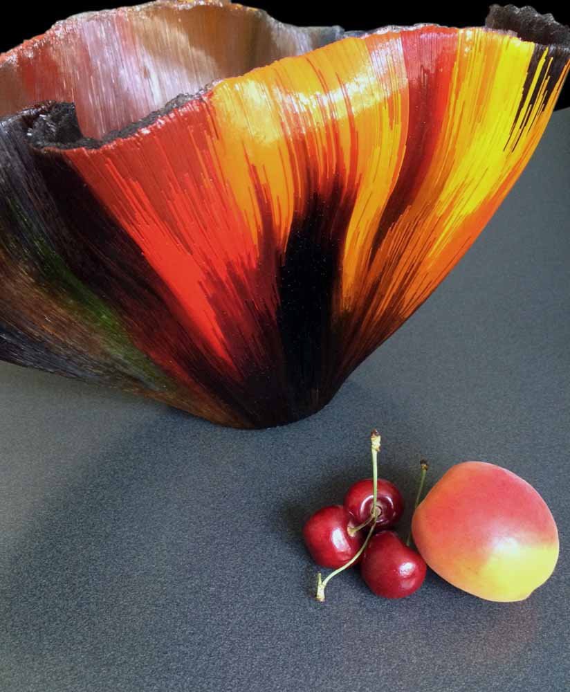 Mary Ann Toots Zynsky Studio Glass Vase En Verre Ritemprare Serena-photo-1