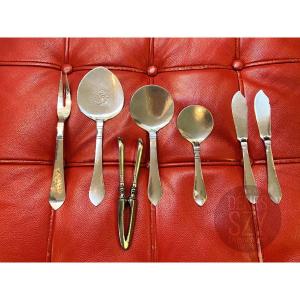Georg Jensen 830 / Sterling Silver Cutlery For 12 People