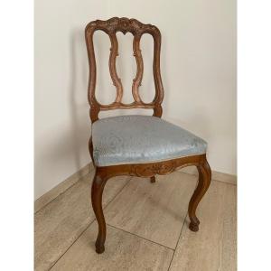 Original Baroque Chair Aachen-cork 5x, Rococo Dining Chairs (5x),