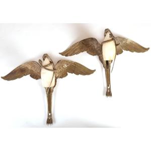 Albert Cheuret (1884-1966) Rare And Important Pair Of Sconces